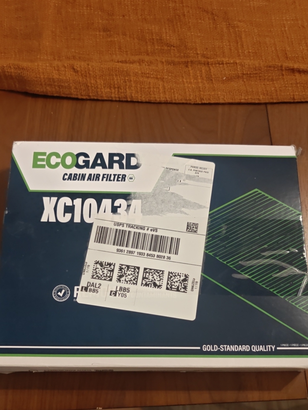 ECOGARD XC10434 Cabin Air Filter